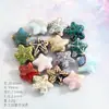 Cuentas sueltas de cerámica de animales marinos, concha, caracola, estrella de mar, cuentas para ensartar, accesorios para manualidades, agujero recto, accesorios de ropa hechos a mano, cuentas de porcelana