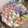 3 Rosas da Lua Amor Artificial com Toque de Luxo, Flores Artificiais para Decoração de Casamento, Decoração Suave de Hotel, Arranjo Floral, Exibição de Rosas