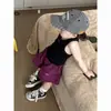 Shorts Infantis Estilo Coreano para Meninos, Moda Verão 2026, Calças Tendência Street Style para Meninos Pequenos, Conjunto de Camiseta sem Mangas para Bebê