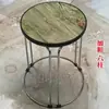 Taburete Redondo Grueso para el Hogar, Taburete de Madera Maciza, Taburete Redondo Moderno de Hierro Forjado, Taburete Reforzado de Acero Apilable, Juego de Taburetes, Banco