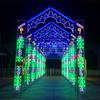 Fábrica de fabricação de arco de modelagem de luz LED para decoração de rua ao ar livre, iluminação de cidade, decoração de feriado, paisagem, lâmpada de rua cruzada