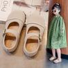 Sapatos Birkenth para Meninas 2025 Primavera e Outono Novos Sapatos de Couro Infantis Para Bebê Versátil Sola Macia Sapatos de Camada Única da Moda para Meninos