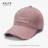 Nueva Gorra de Béisbol Bordada con Letras para Mujer, Estilo Coreano Versátil para Primavera y Verano, Gorra Protectora Solar para Exteriores, Diseño Casual de Moda que Hace que la Cara Parezca Más Pequeña