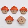 Fornecimento spot de fábrica botão duplo fofo sorvete dois botões de olho suéter infantil desenho animado bolo botões de plástico