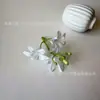 3 cabezas de flores artificiales de lirio de rocío, kit de materiales para manualidades, accesorios para el cabello, coronas de flores, accesorios para decoración de paredes, venta al por mayor transfronteriza.