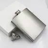 [Mucho tiempo] en stock 1-8 oz petaca de acero inoxidable 304 embudo brillante mate suministro transfronterizo europeo y americano