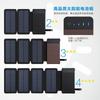 Cargador solar portátil plegable para exteriores, tesoro de carga solar desmontable para el hogar, 8000 mA, se puede pedir e imprimir LOGOTIPO