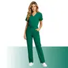 Ropa de trabajo personalizada con logo, tejido elástico, uniformes de quirófano bordados, uniformes médicos, uniformes de quirófano transfronterizos, en stock para entrega rápida