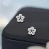 Pendientes de Flor Pura Plata S999 Lindos y Dulces para Mujer, Diseño de Nicho de Lujo Ligero con un Suave Ambiente Artístico, Envío Directo Disponible