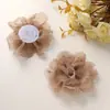 Versão coreana da nova organza com strass estrela flor de coral clip de tubarão para DIY feito à mão acessório de cabeça broche acessórios de vestuário