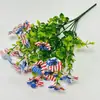 Oportunidade de Produto Primavera e Verão Transfronteiriço Flor Artificial Externa Violeta Flor Artificial Margarida Pequena Folha Grande Cesta Suspensa de Chão