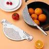 Olla escurridora de mano creativa filtro para borde de olla separador de escoria semicircular herramientas de cocina fabricantes venta al por mayor logo