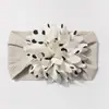 Diadema de Nylon Jacquard Nueva Europea y Americana para Bebé Pañuelo para la Cabeza de Niños Elástico con Flor Linda Accesorios Finos y Cómodos para el Cabello de Bebé