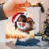 Colgante Nuevo de Navidad Transfronterizo Decoración Navideña para el Hogar Colgante Plano Acrílico Regalo de Navidad