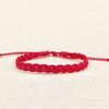 Nuevo Brazalete Trenzado de Cuerda de Cuero Hecho a Mano Multicolor para Playa Estudiante de Campus Pareja Masculino y Femenino Cuerda Encerada Impermeable