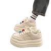 Zapatos Blancos de Plataforma Gruesa Estilo Casual Chic con Faldas, Tenis Resistentes al Desgaste Nuevo Estilo Verano 2025