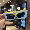 Robot de Dibujos Animados Infantil Mecha Gafas de Sol Polarizadas de Silicona Patas Suaves Niños y Niños Juegan Gafas Geniales para Fotos Festival