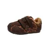 Zapatos de Algodón para Caminar de Niños Otoño e Invierno Estilo Nuevo Forrados de Terciopelo Cálidos Antideslizantes Suela Suave Para Niños y Niñas Zapatos Deportivos Estampado de Leopardo Botines de Algodón para Bebé