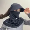 Sombrero de Sol de Verano 2026 para Mujer, Protección UV para Ciclismo, Sombrero de Ala Ancha, Protección Facial y de Cuello Completa, Visera Transparente, Protección Solar para Toda la Cara