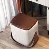 Silla de Maquillaje de Lujo Ligero para Celebridades de Internet para Uso en Casa, Silla Perezosa con Respaldo de Almacenamiento para Dormitorio, Taburete de Tocador, Taburete de Almacenamiento para Manicura