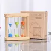 Ampulheta Luminosa Mini Ampulheta de Areia de Vidro Luminosa para Crianças Escovar os Dentes Presente de Aniversário Infantil