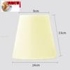 Lámpara de pared moderna con pantalla de burbujas y clip, de tela, con forma de vela, de cristal, con punta de burbuja y cubierta de estilo europeo, color blanco, E14, con accesorios y cubierta de tela plegable.