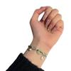 Pulsera Fu Pai Campana Hebilla Ping An Cuerda Tejida a Mano para Mujer Regalo para Estudiante Novia Mejor Amigo Parejas-S370