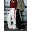 Pantalones de chándal retro americanos talla grande 150 kg para hombre y mujer, finos para primavera y otoño, rectos, holgados, casuales, versátiles, pantalones deportivos