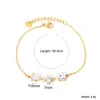 Pulseira de Pingente de Diamante em Forma de Gota de Aço Inoxidável Europeu e Americano Conjunto de Joias de Colar e Pulseira Simples de Alta Qualidade para Moda Feminina