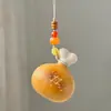 Juguete de Calabaza Pequeña con Forma de Pata de Pollo Linda para Alivio del Estrés, Juguete de Calabaza Pequeño Portátil y Creativo