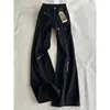 Jeans retro de tiro alto, pierna recta relajada acampanados, talla grande para mujer, nuevo estilo otoño 2026, pantalones bootcut adelgazantes para mujeres de talla grande