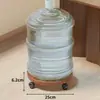 Prateleira de Armazenamento de Água Engarrafada Base Móvel Suporte para Galão de Água Suporte para Galão de Água Potável Rack com Rodinhas para Bandeja de Água Mineral Água Pura