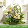 HY-DW5 Macetas florales artificiales, plantas verdes reales para decoración interior y exterior, restaurante, populares en redes sociales