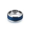 Anillo de moda simple de acero inoxidable Anillo de pulsera creativo y dominante para hombre europeo y americano acero de titanio anillo de arena dorada