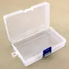 Caja vacía de PP con cierre, para guardar cuentas, joyería, coleteros, suministros para uñas, piezas pequeñas y papelería
