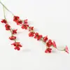 Flor Artificial de Macieira-Braquial de 2 Galhos Arranjo Floral de Casamento Decoração Suave de Casamento Decoração de Hotel Flor de Linha Pendurada Flor de Seda Flor Falsa