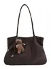 2026 Bolso Tote Grande de Estilo Coreano Simple para Mujer Versátil para el Trabajo Bolso de Hombro Único Bolso de Compras de Moda