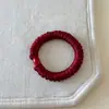 Lazo para el cabello de Satén Rojo de Alta Gama, Suave y Fácil de Usar, para Peinados de Cola de Caballo Baja y Moños, Cuerda para el Cabello, Accesorio Elástico para el Cabello para Mujeres