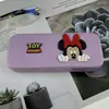 Estojo de Óculos com Adesivo 3D Grande do Mickey e Minnie Cor Macaron Caixa de Ferro para Óculos de Estudante com Miopia