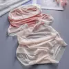 Pantaletas Sin Costuras de Seda de Hielo Ultra Delgadas de Cintura Alta para Mujer, Entrepierna Transpirable Paclitaxel, Alta Elasticidad, Nuevo Control de Abdomen, Ropa Interior de Tallas Grandes
