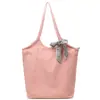 2026 Verão Nova Bolsa de Lona de Grande Capacidade Estilo Coreano Estilo Literário Acadêmico Bolsa de Ombro com Letras Bolsa Tote para o Dia a Dia