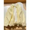 Camisa Branca Retrô Estilo Hong Kong Ultra-Elegante para Mulheres, Verão, Caimento Solto, Emagrecedora, Camisa Versátil para o Dia a Dia, Casaco Cardigan, Tendência