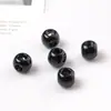 Pintura acrílica de 8 mm cuentas de 4 vías perforadas de cuatro vías cuentas sueltas cadena para teléfono móvil con cuentas pulsera accesorios de joyería diy