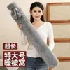 Bolsa de Agua Caliente con Patrón de Bultos, Bolsa de Agua Caliente Rellena de Agua, Tipo Tira Larga, Específicamente para la Columna Cervical, para Compresas Calientes en el Estómago, Cintura y Cuello