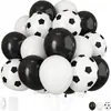 Set de Globos de Fútbol Nuevos Transfronterizos Decoración de Escena Globos de Fútbol Copa del Mundo Decoración de Fiesta Globos 30 Piezas