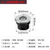Foco LED ultrafino para exteriores, impermeable, antideslumbrante, para pared de esquina cuadrada, para suelo bajo