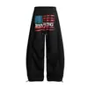 Pantalones Casuales Largos para Mujer con Tirantes, Estampados, Diseño Holgado, Moda Callejera Tendencia, Transfronterizos de Otoño e Invierno Europeos y Americanos, Aliexpress