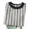 Camiseta sin mangas de cuadros estilo coreano con volantes y cuello redondo para mujer, Verano 2026, Top tipo chaleco juvenil vintage de nicho