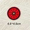 5cmQ Teia de Aranha Gorducha Letra Número Patch de Bordado Autoadesivo Patch Decorativo para Bordado DIY em Diário/Computador Patch de Tecido