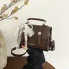 Bolso Cuadrado Pequeño para Mujer, Bolso de Mano Retro, Bolso de Hombro de Moda Tendencia 2026 para Mujer, Bolso Cruzado Versátil para el Día a Día